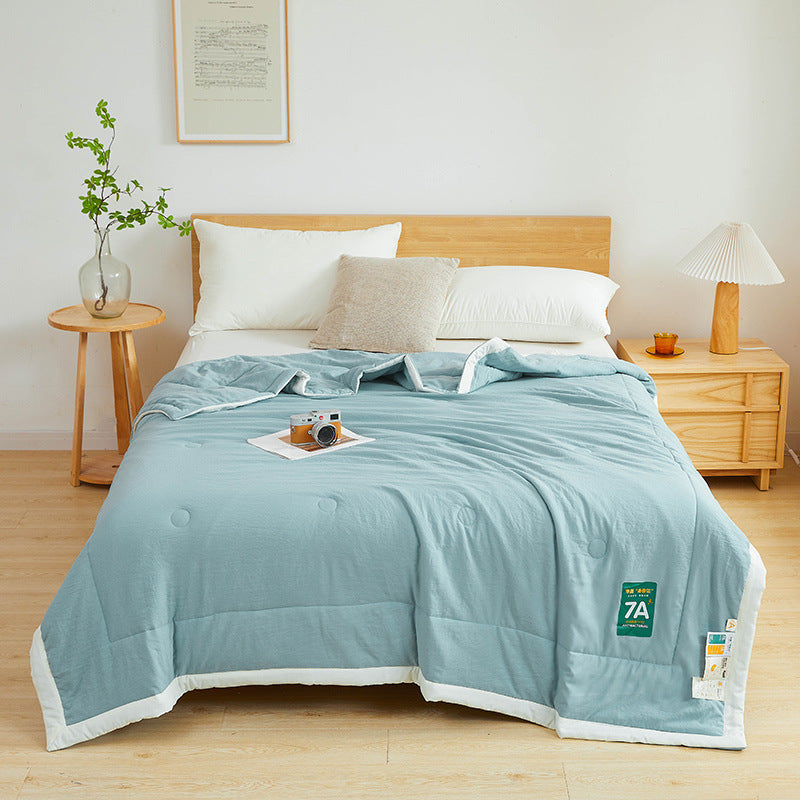 Antibacterial Cotton Summer Quilt - Lightweight & Washable