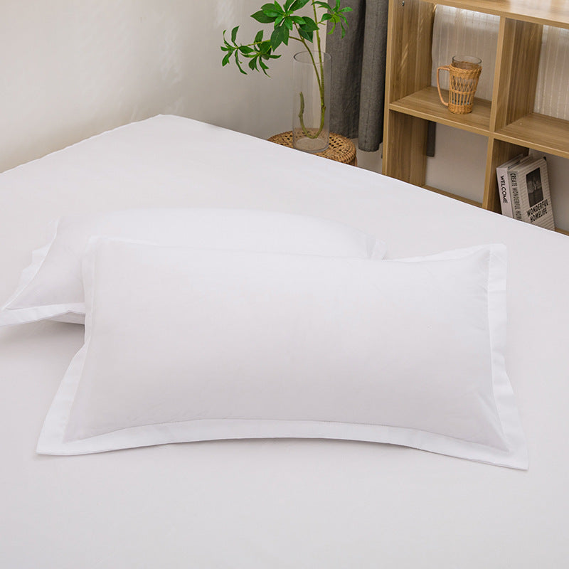 Pure Color Washed Cotton Pillowcase Single Pillowcase
