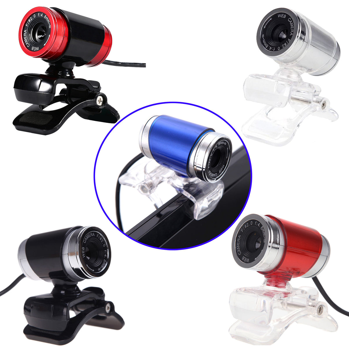USB Webcam 480P - Plug and Play Computer Camera for PC Laptop