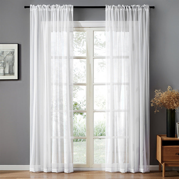 Factory Direct Sales Finished Window Screen Curtain Terylene Solid Color Window Screen Hot-selling