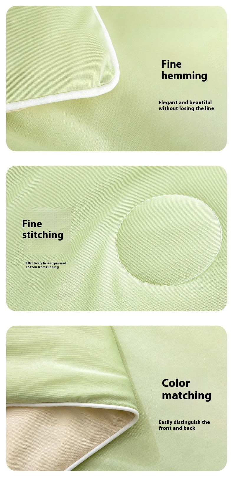 Washable Cool Solid Color Single Double Plus-sized Quilt