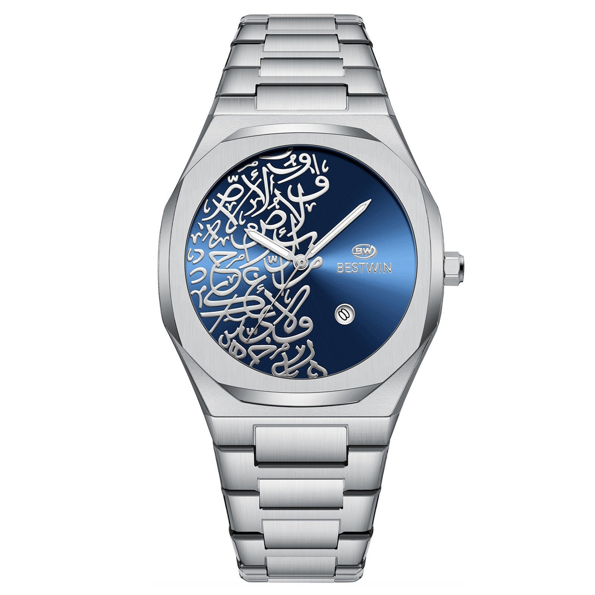 Quartz Mens Watch With A Marble Pattern