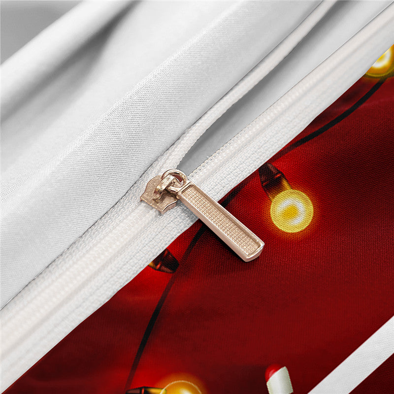 Merry Christmas 3‑Piece 3D Print Bedding Set
