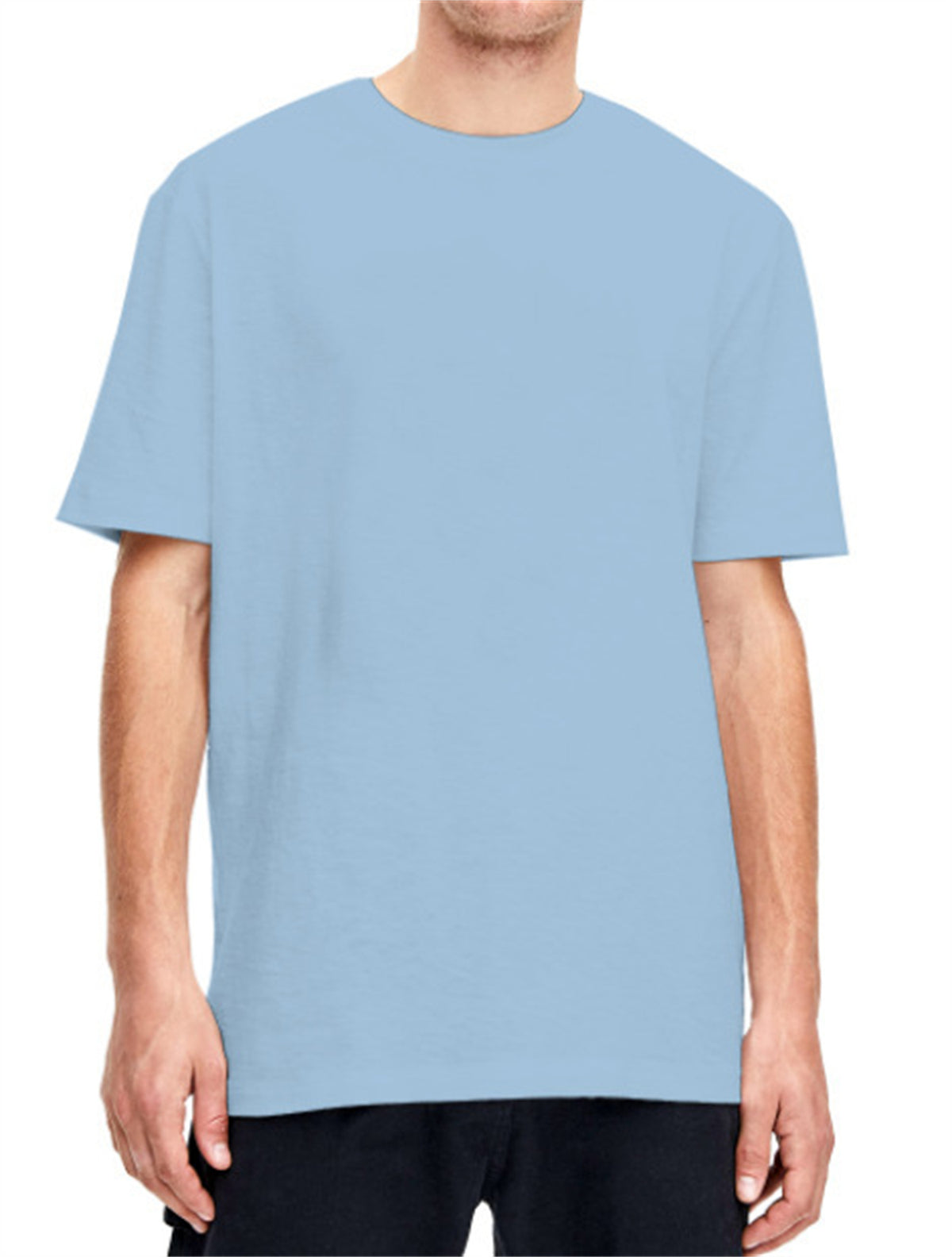 American Size Short Sleeve T-shirt Male Plus