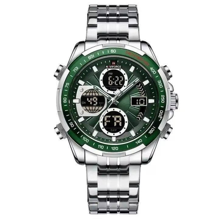Men's Stainless Steel Strap Multi-function Watch