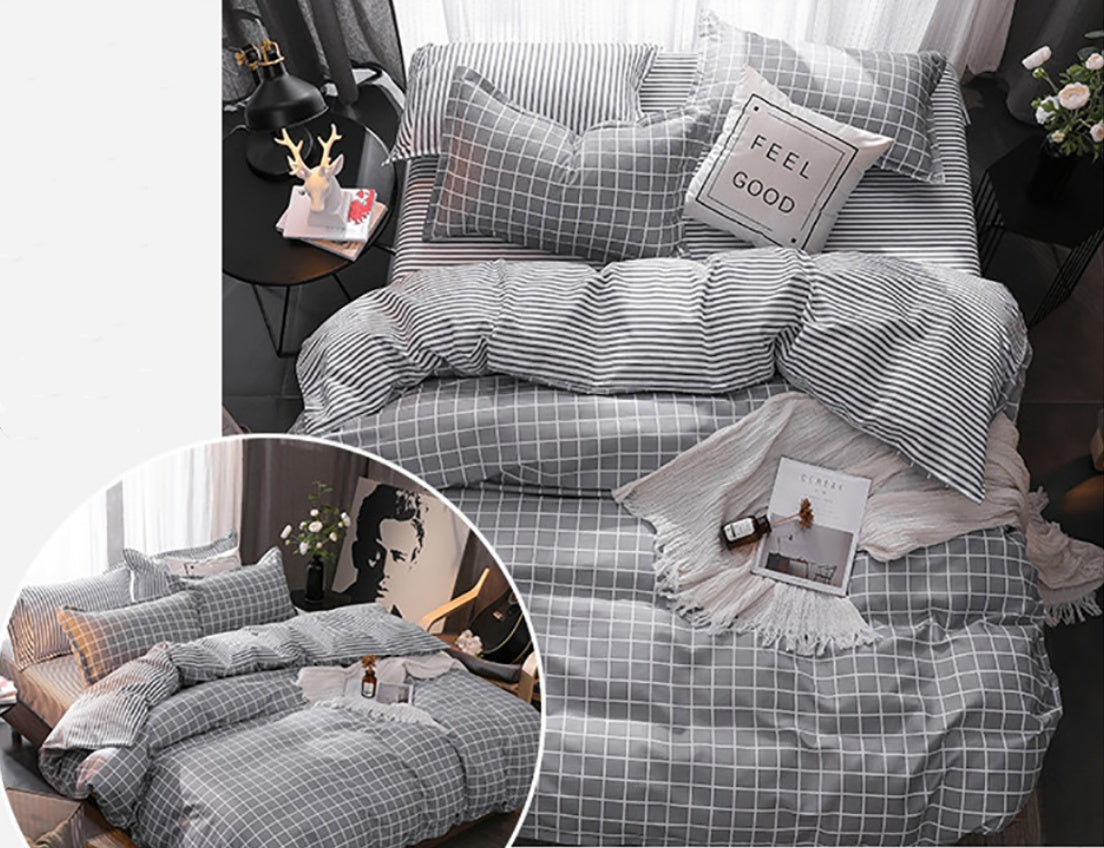 Simple 4-piece quilt cover