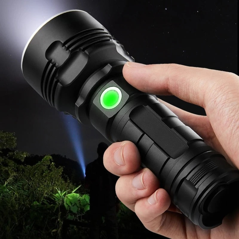 Strong Flashlight Focusing Led Light Rechargeable Super Bright LED Outdoor Xenon Lamp