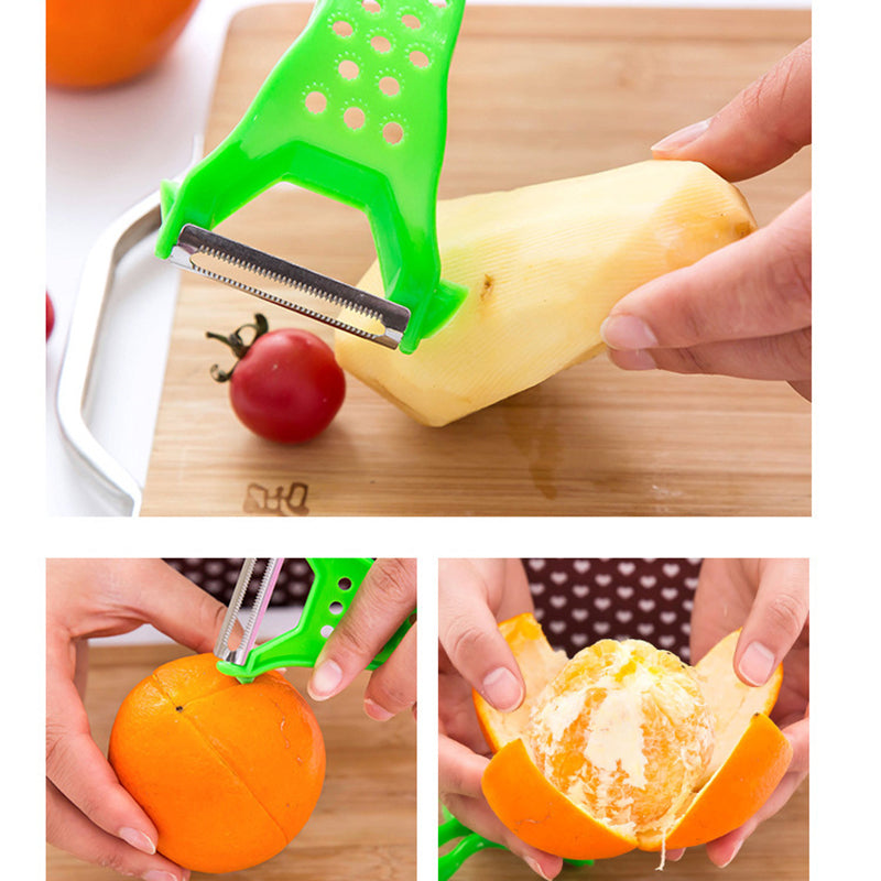 Multifunctional double-head peeler