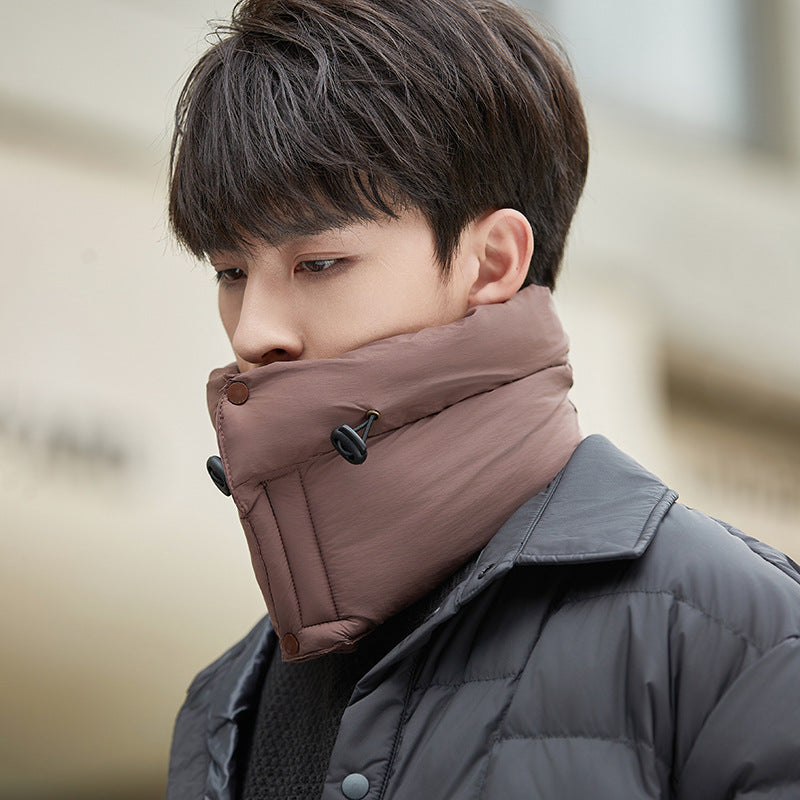 Winter Riding Warm Scarf Neck Protection Riding Motorcycle Windproof Scarf Winter Down Cotton Men's Bandana
