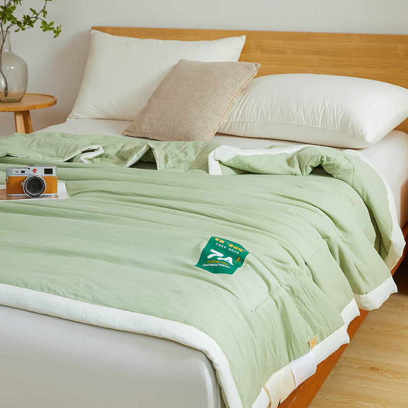 Antibacterial Cotton Summer Quilt - Lightweight & Washable