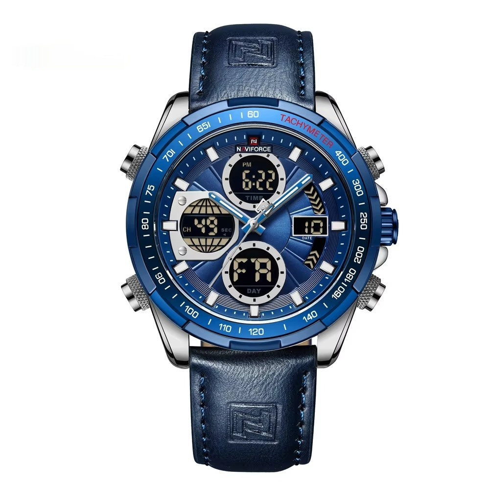 Men's Stainless Steel Strap Multi-function Watch