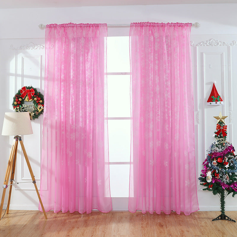 Snowflake Transparent Printing Ebay Amazon Finished Window Screen Zero