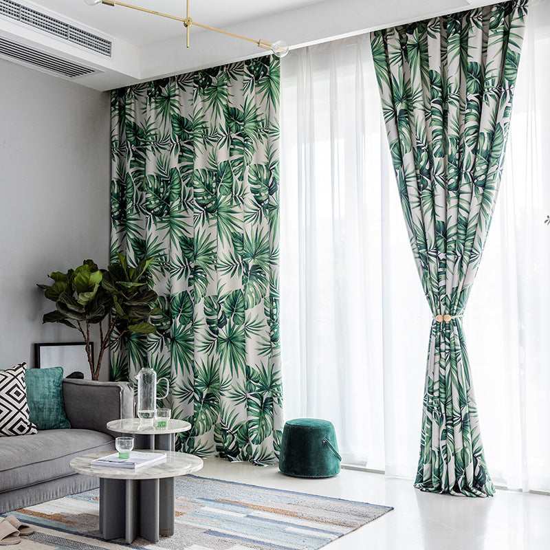 Simple Single-sided Light Printed Cloth Curtain