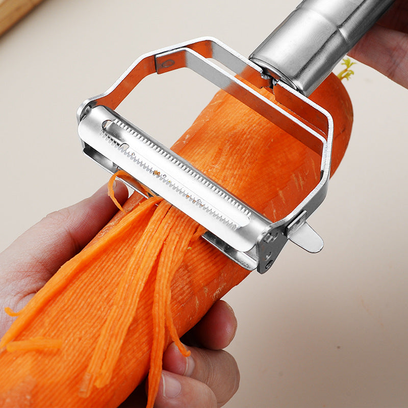 Kitchen Three-in-one Multifunctional Stainless Steel Peeler
