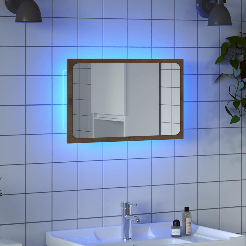 LED bathroom mirror 60x8, acrylic LED bathroom mirror 60x8, acrylic