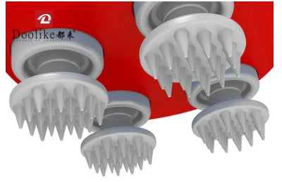 Silicone Scalp Care Smart Kneading Vibration Portable Rechargeable Massager