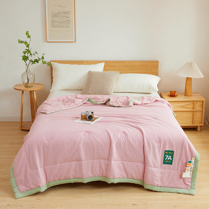 Antibacterial Cotton Summer Quilt - Lightweight & Washable