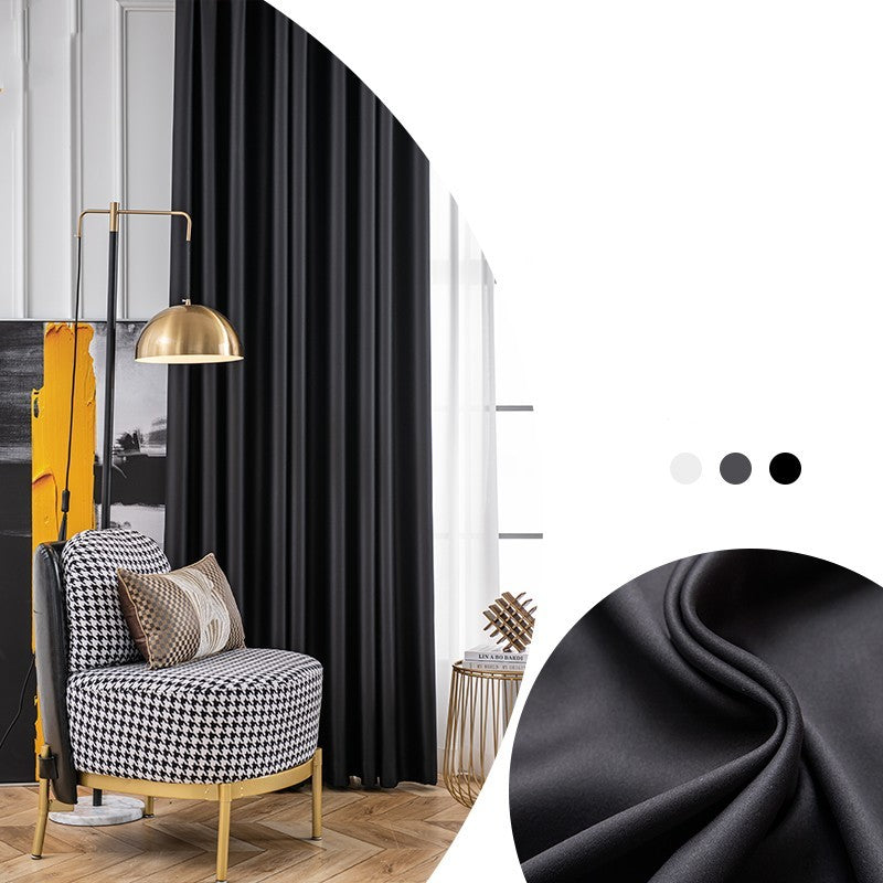 Full Shading Thickened Curtain Sunscreen Heat Insulation Anti UV Modern Simple