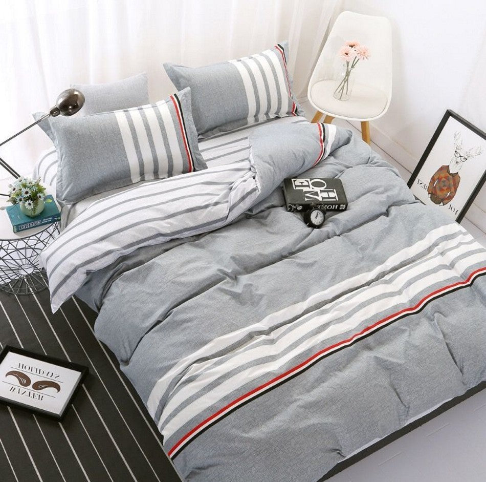 Simple 4-piece quilt cover