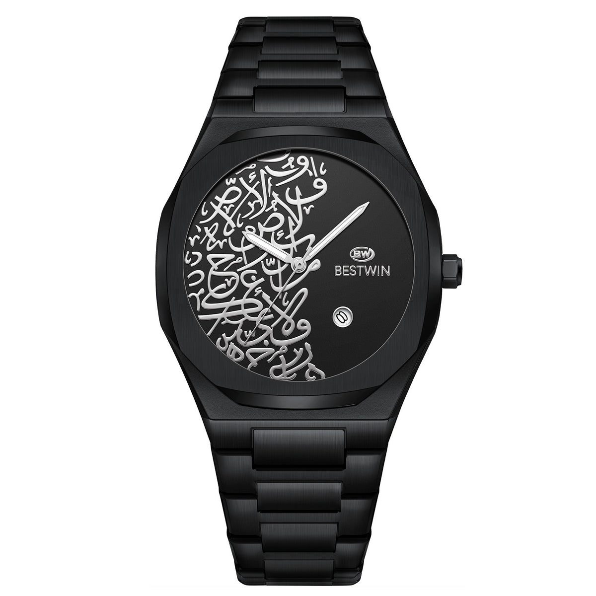 Quartz Mens Watch With A Marble Pattern