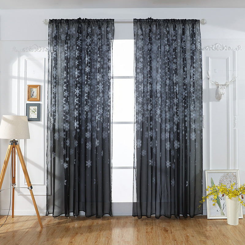 Snowflake Transparent Printing Ebay Amazon Finished Window Screen Zero