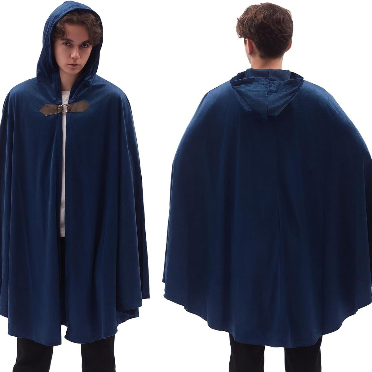 Men's Velvet Cloak With Hood