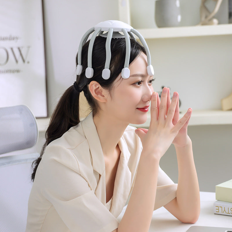 Head Massager Vibrates Scalp To Relax
