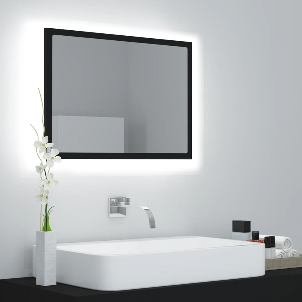 LED bathroom mirror 60x8, acrylic LED bathroom mirror 60x8, acrylic