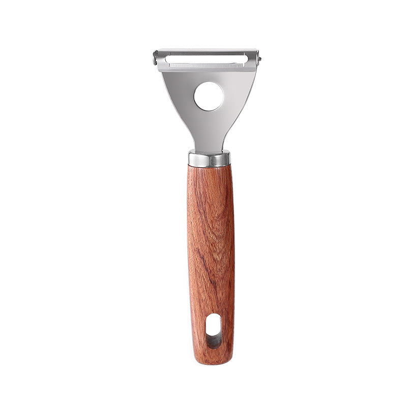 Kitchen Gadget Set Rosewood Bottle Opener Egg Beater Peeler Pizza Shovel Knife Corset Stainless Steel Suit