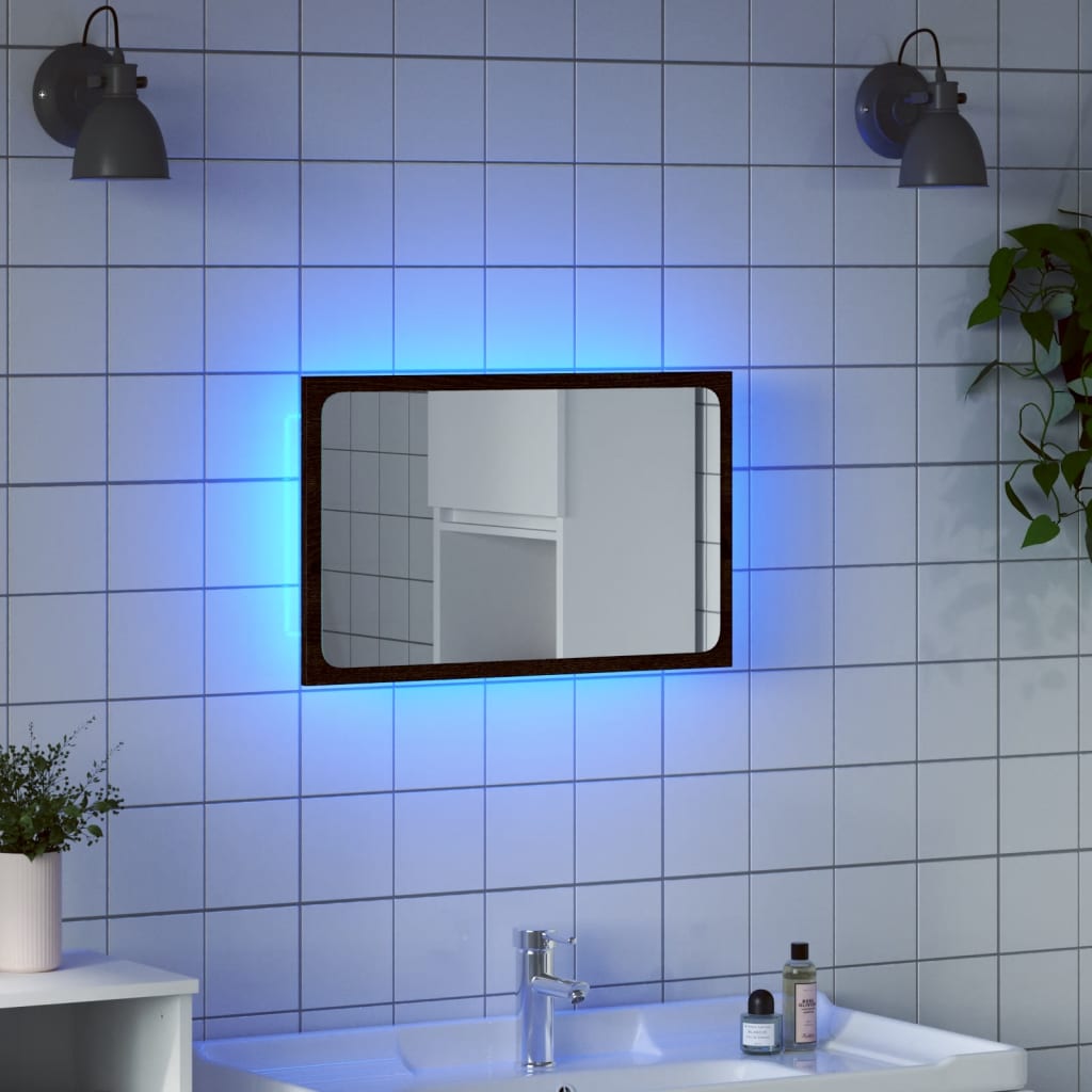 LED bathroom mirror 60x8, acrylic LED bathroom mirror 60x8, acrylic