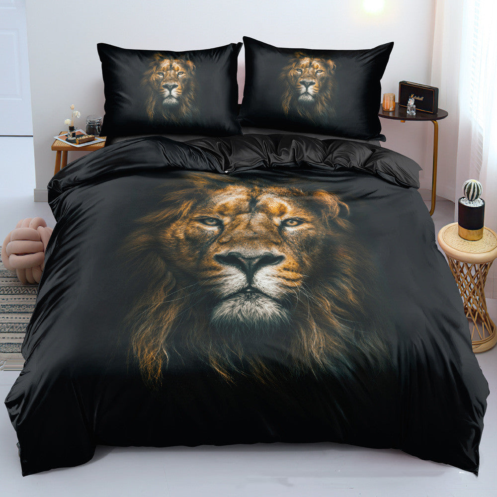 New Digital Lion Bedding Set