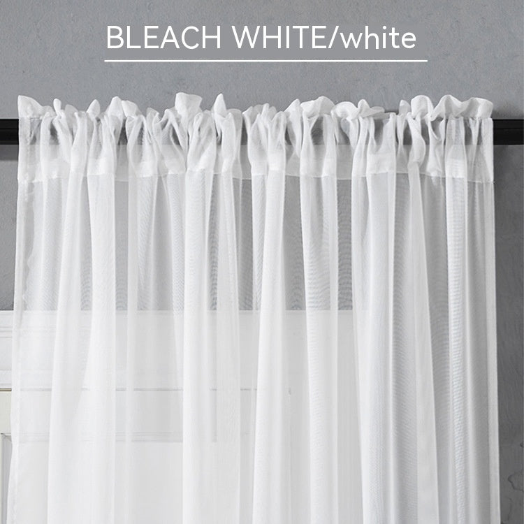 Factory Direct Sales Finished Window Screen Curtain Terylene Solid Color Window Screen Hot-selling