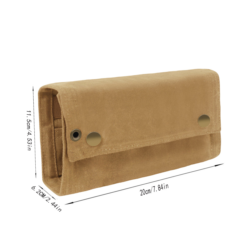 Spices Kit Portable Camping Spice Jar Travel Spice Set Holder Spice Seasoning Bag Waterproof Waxed Canvas Pouch