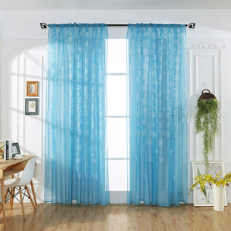 Snowflake Transparent Printing Ebay Amazon Finished Window Screen Zero