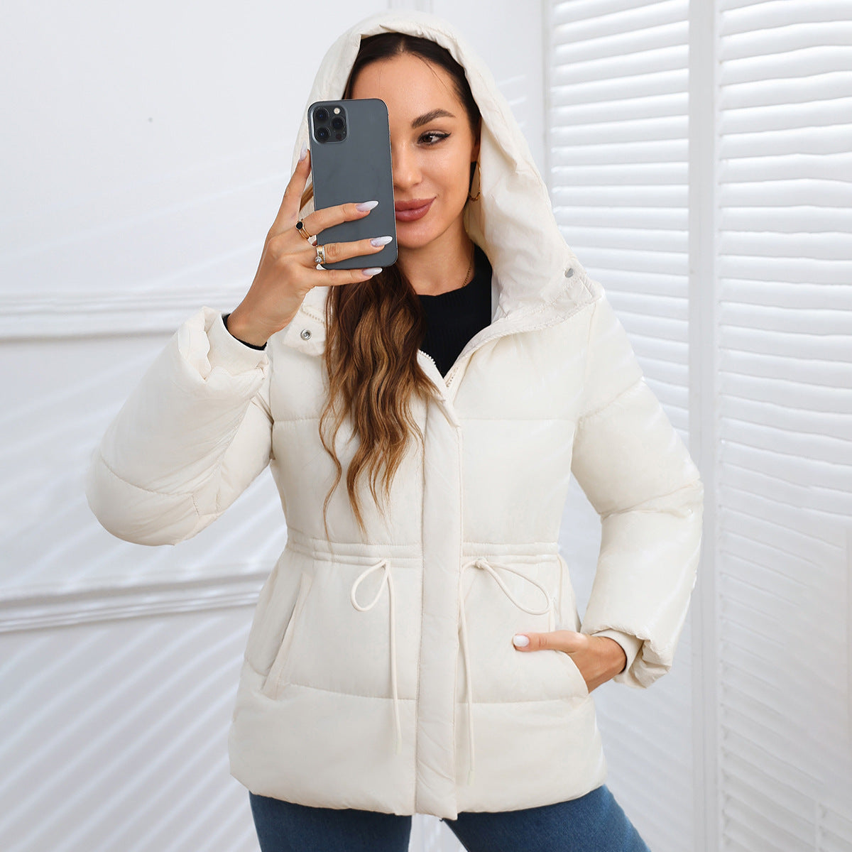 Women Puffer Coat Cotton-padded Jacket Cotton-padded