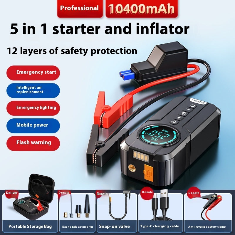 Automobile Emergency Start Power Source Inflatable Integrated