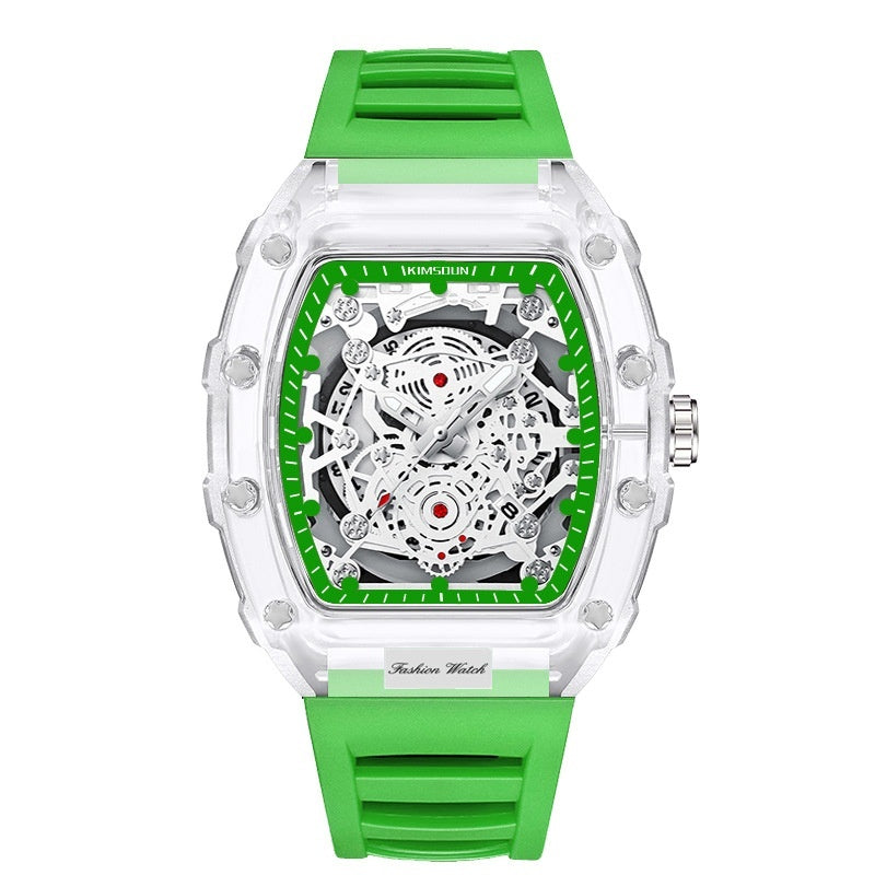 Wholesale Fashionable Transparent Mens Watches Waterproof Timepieces