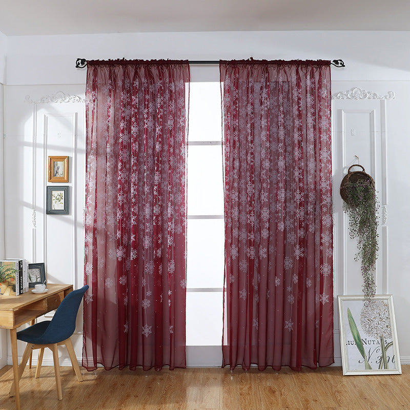 Snowflake Transparent Printing Ebay Amazon Finished Window Screen Zero
