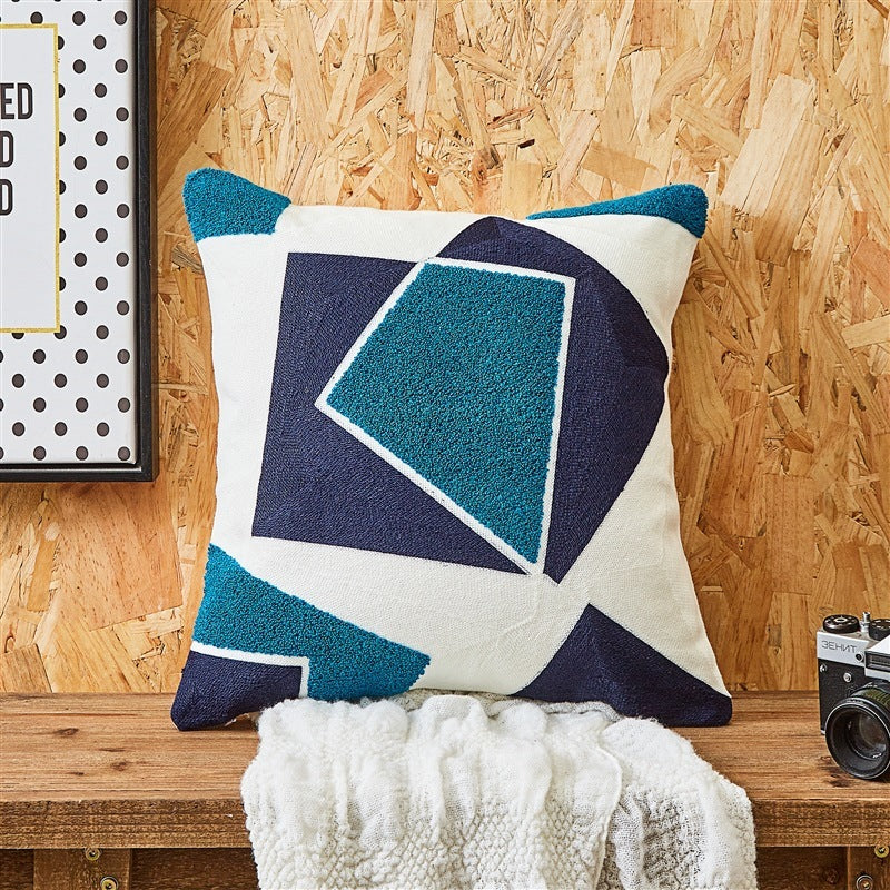 Simple Embroidered Cushion Embroidered Pillow Cover