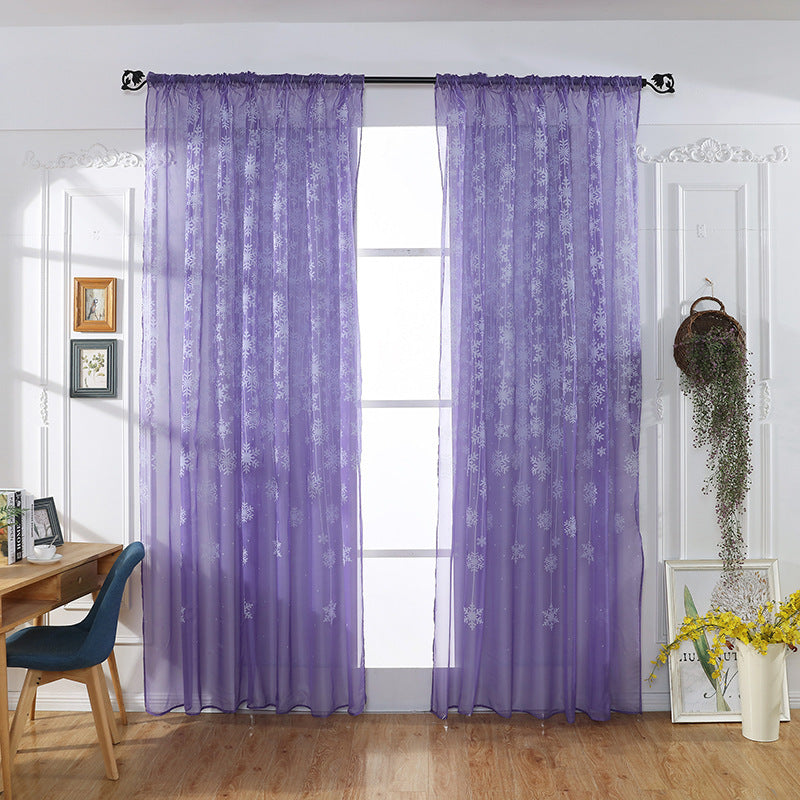 Snowflake Transparent Printing Ebay Amazon Finished Window Screen Zero