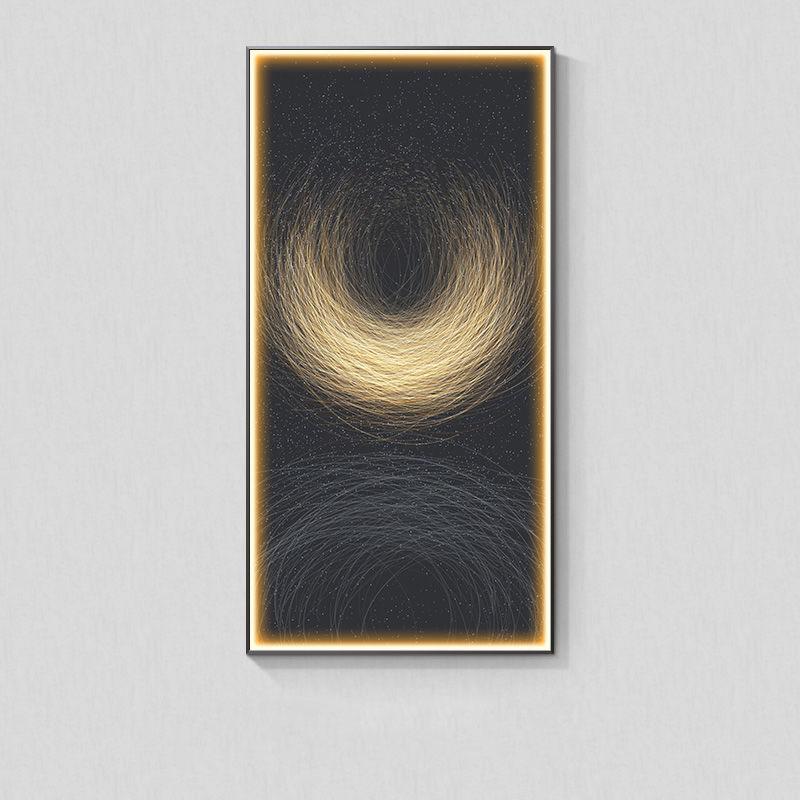 Modern Light Luxury Wall Abstract With Light Hanging Picture
