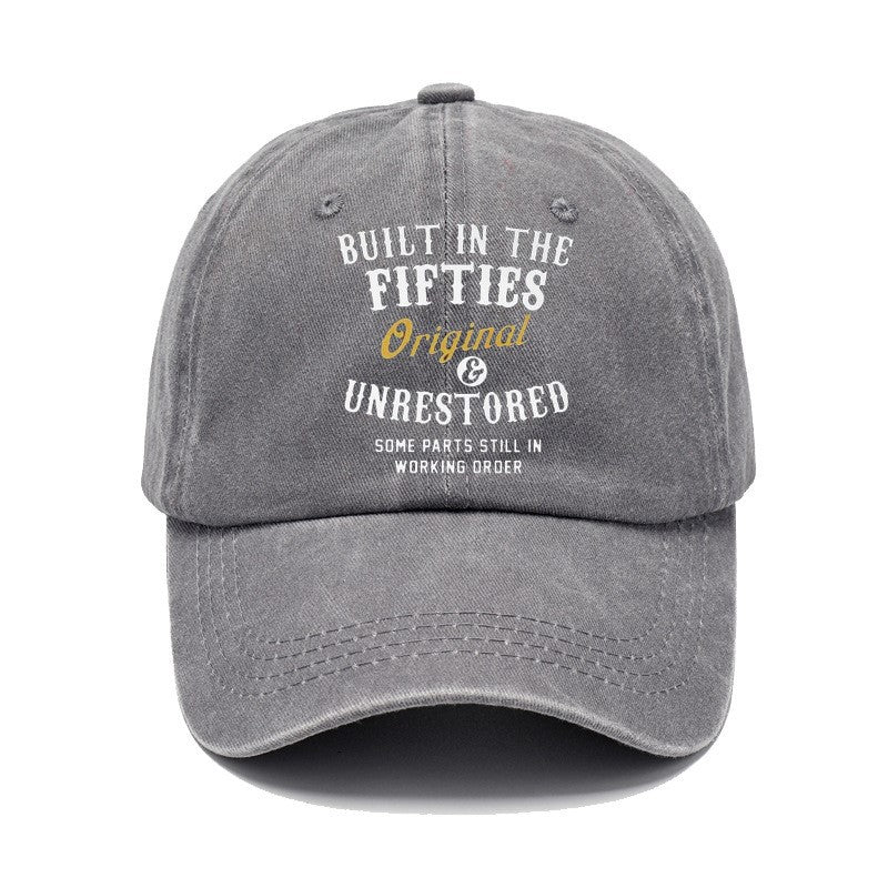 Washed Cotton Printed Distressed Vintage Dad Men's Baseball Cap