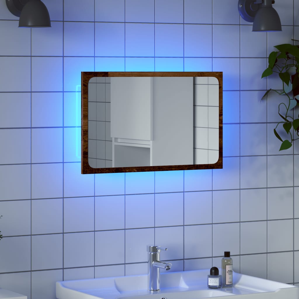 LED bathroom mirror 60x8, acrylic LED bathroom mirror 60x8, acrylic