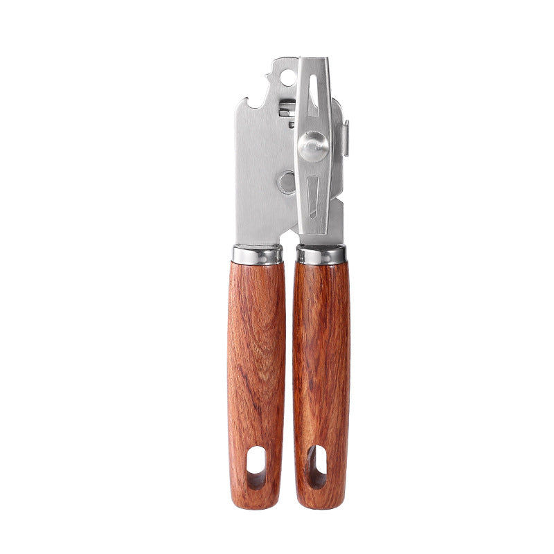 Kitchen Gadget Set Rosewood Bottle Opener Egg Beater Peeler Pizza Shovel Knife Corset Stainless Steel Suit
