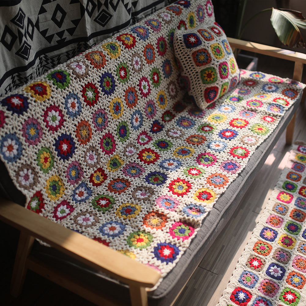 Fashion Home Simple Daisy Sofa Blanket