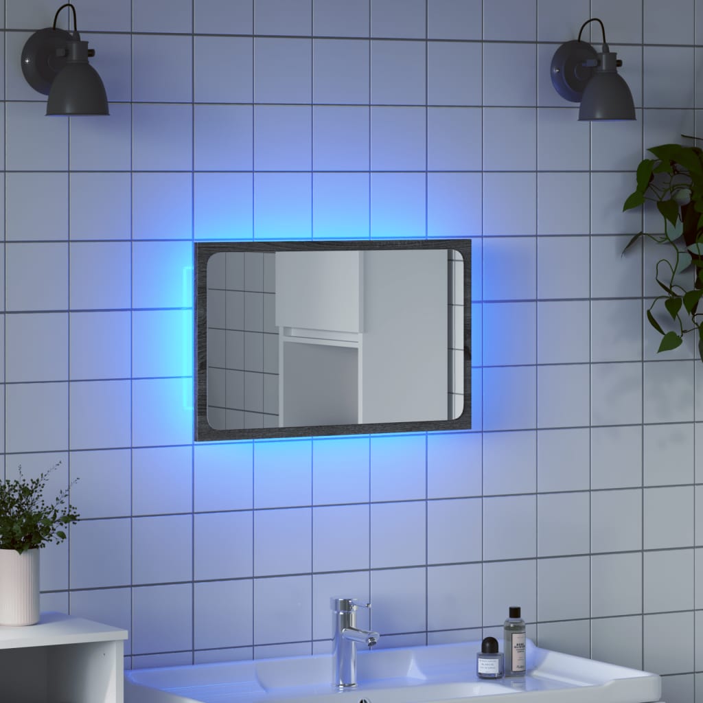 LED bathroom mirror 60x8, acrylic LED bathroom mirror 60x8, acrylic