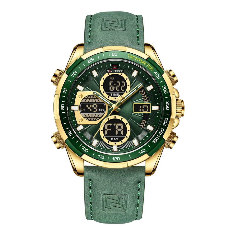 Men's Stainless Steel Strap Multi-function Watch