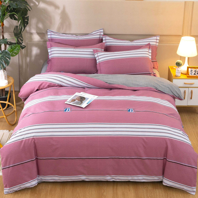 Cotton Winter Linen Quilt Cover Bedding Set