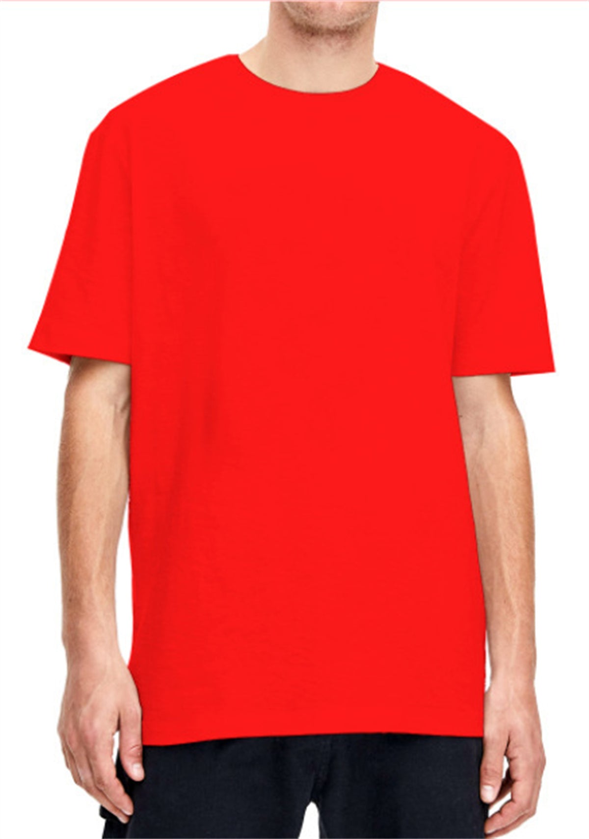 American Size Short Sleeve T-shirt Male Plus