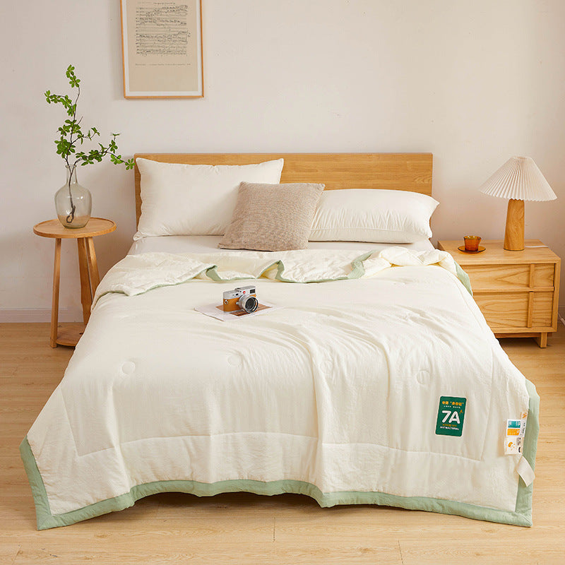 Antibacterial Cotton Summer Quilt - Lightweight & Washable